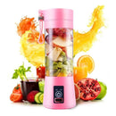 Mini Liquidificador Portátil 380ml com 6 Lâminas e Recarregável