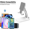 Suporte Para Celular e Tablet Dobrável Portátil Ajustável com Apoio de Mesa