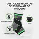 Tornozeleira de compressão ortopédica para Exercícios Esportivos e Fitness