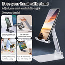 Suporte Para Celular e Tablet Dobrável Portátil Ajustável com Apoio de Mesa
