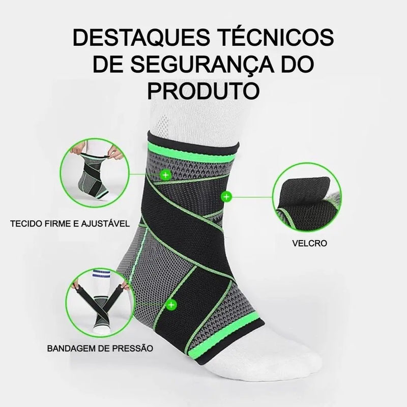 Tornozeleira de compressão ortopédica para Exercícios Esportivos e Fitness