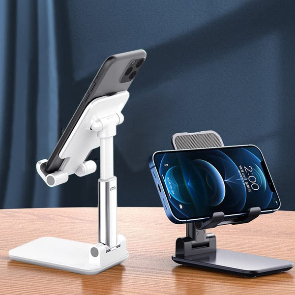 Suporte Para Celular e Tablet Dobrável Portátil Ajustável com Apoio de Mesa