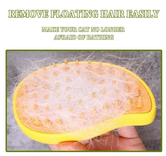 Escova para Pets 3 em 1 - Vapor/Massagem/Removedor de pelos - Neverdie