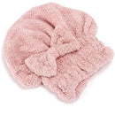 Touca de Secagem para Cabelos em Microfibra com Lacinho