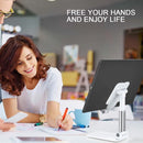 Suporte Para Celular e Tablet Dobrável Portátil Ajustável com Apoio de Mesa