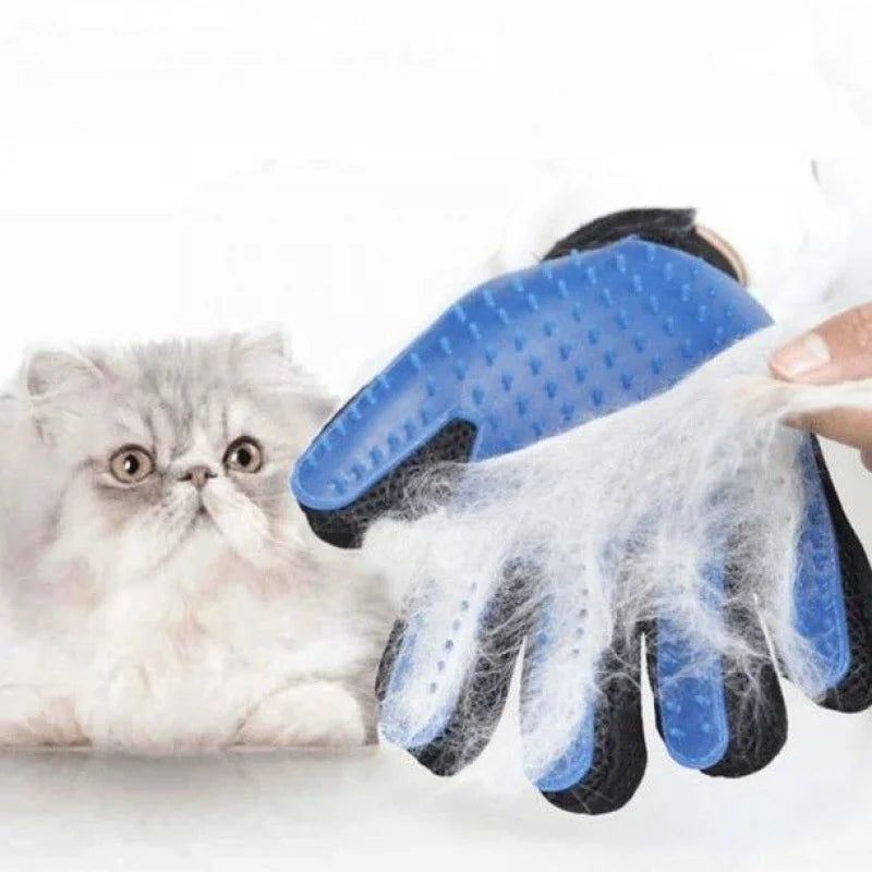 Luva Escova Removedora Nano Magnética Tira Pelos De Pets Cães Cachorro Gatos