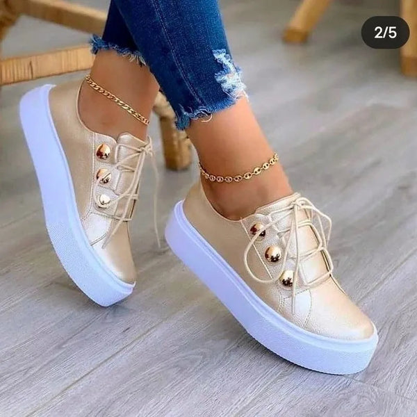 Tênis Plataforma Estilo Moda Primavera/Verão