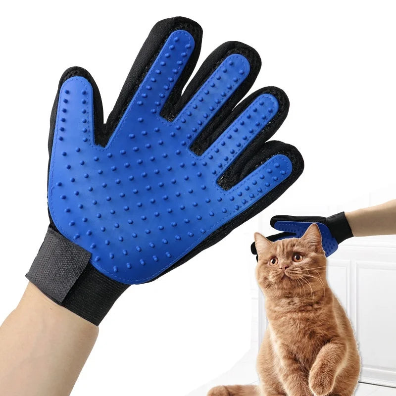 Luva Escova Removedora Nano Magnética Tira Pelos De Pets Cães Cachorro Gatos