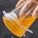 Kit Tampas Elásticas Reutilizáveis de Silicone Flexíveis