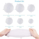 Kit Tampas Elásticas Reutilizáveis de Silicone Flexíveis