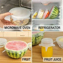 Kit Tampas Elásticas Reutilizáveis de Silicone Flexíveis