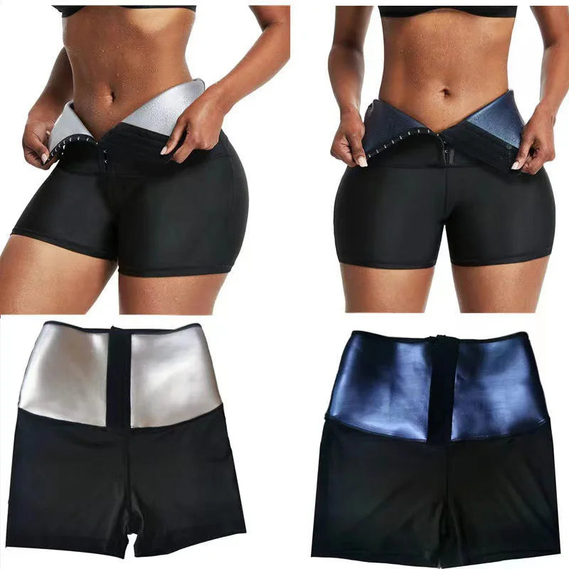 Short Cinta Modeladora Cintura Alta Térmica para Treino de Condicionamento Físico